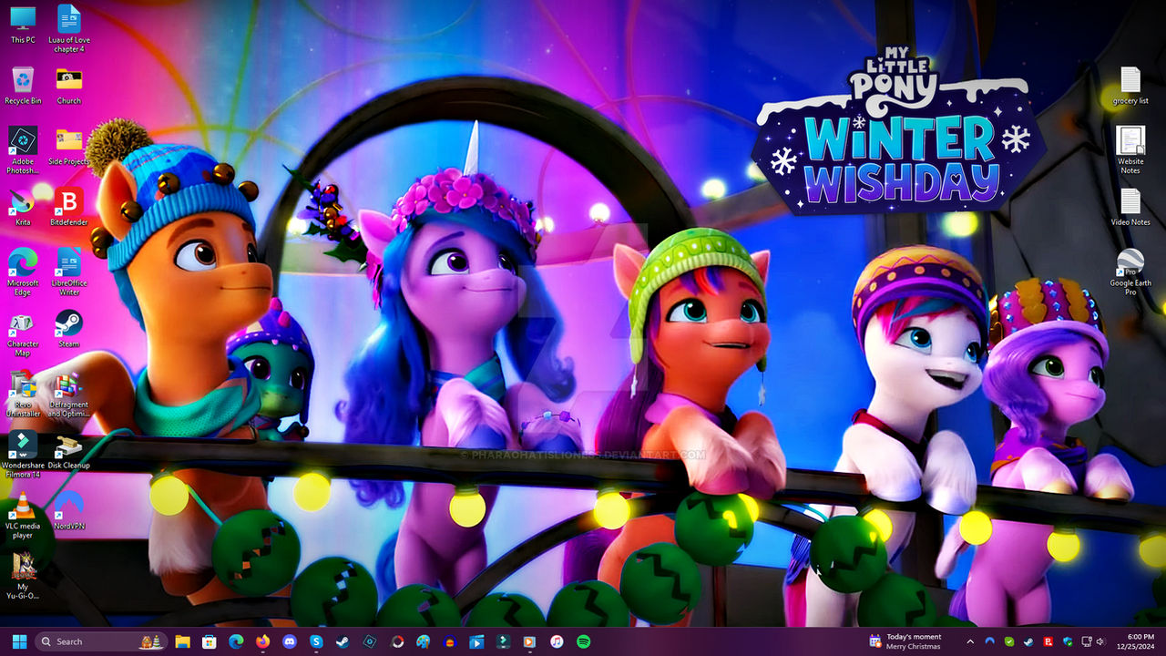MLP Winter Wishday Windows 11 Desktop