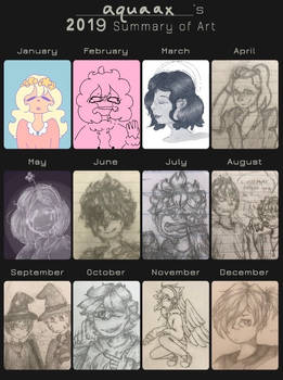 2019 art recap!!!!!!!