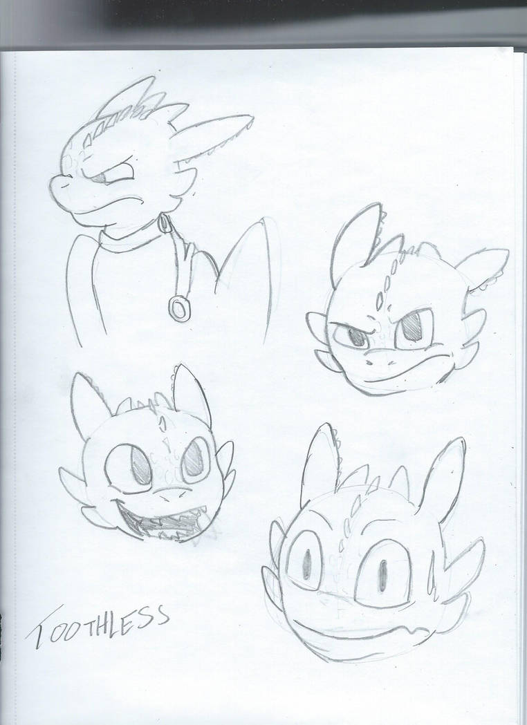 Toothless Doodles by RetroRedTD on DeviantArt