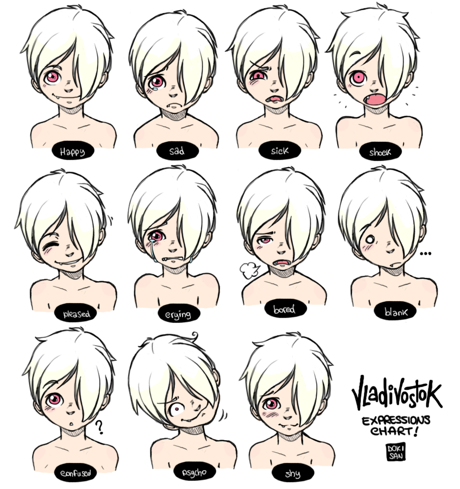 Vladi - Expressions Chart by dokisan-art on DeviantArt Vladi - Expressions Chart by dokisan-art on DeviantArt