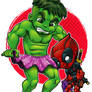 Lil Deadpool 'n' Hulkie