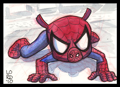 Spider-Ham Sketchcard