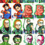 DC New 52 Sketch Cards Grp 1