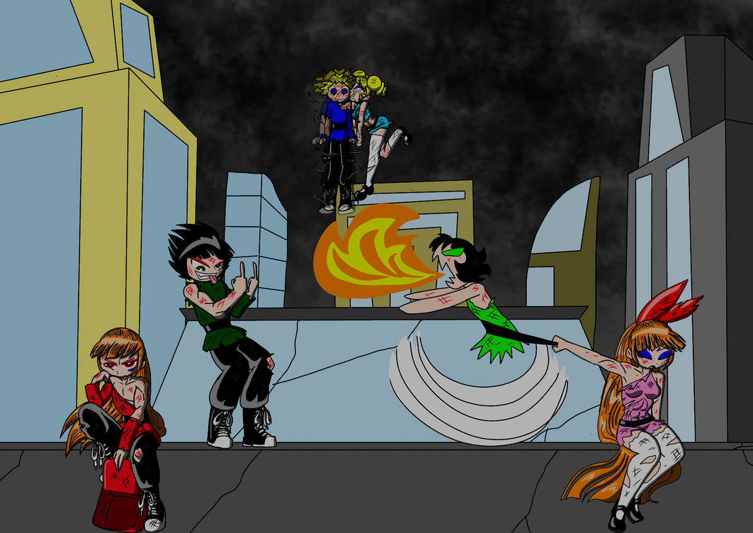 PPG and RRB post-battle by Nightchaotic on DeviantArt