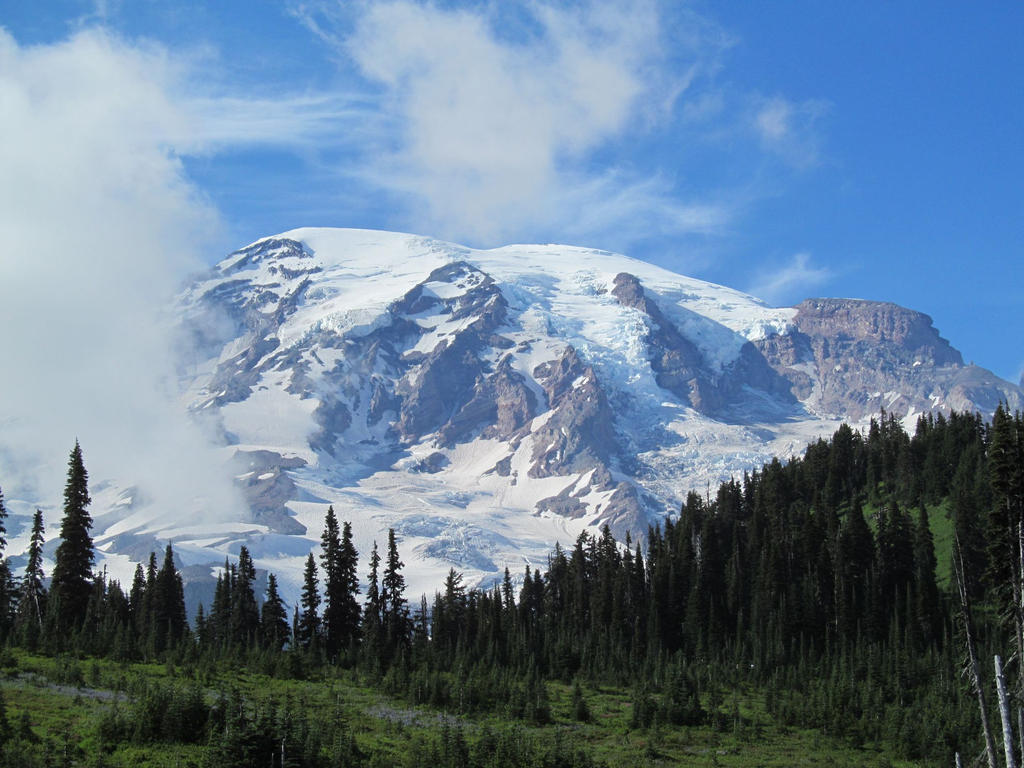 Mount Rainier in the Mist