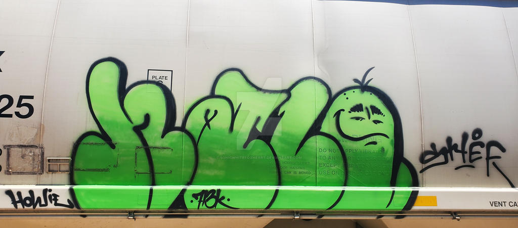Graffiti on Grain Tanker. by sonicwhitefoxheart on DeviantArt
