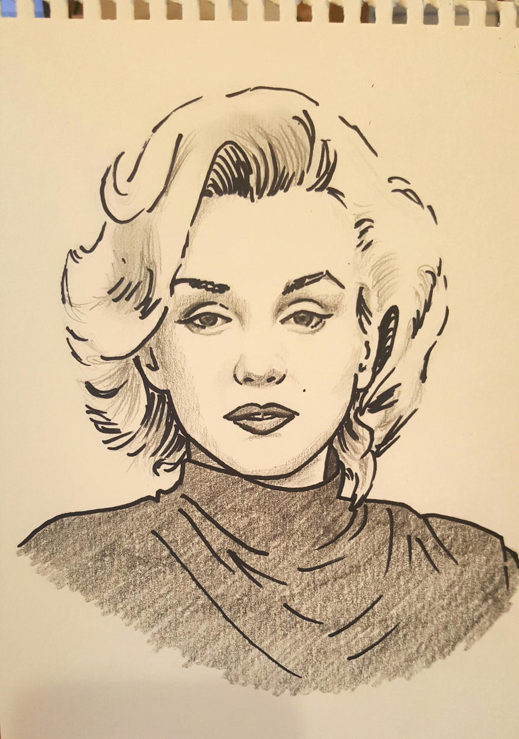 Quick drawing: Marilyn Monroe
