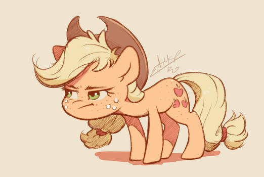 Applejack had enough of your horseplay