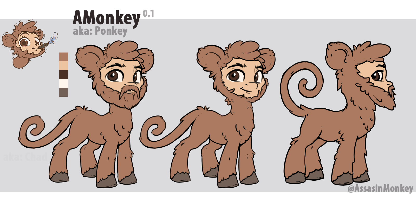AMonkey / Ponkey Ref 0.1 by AssasinMonkey on DeviantArt