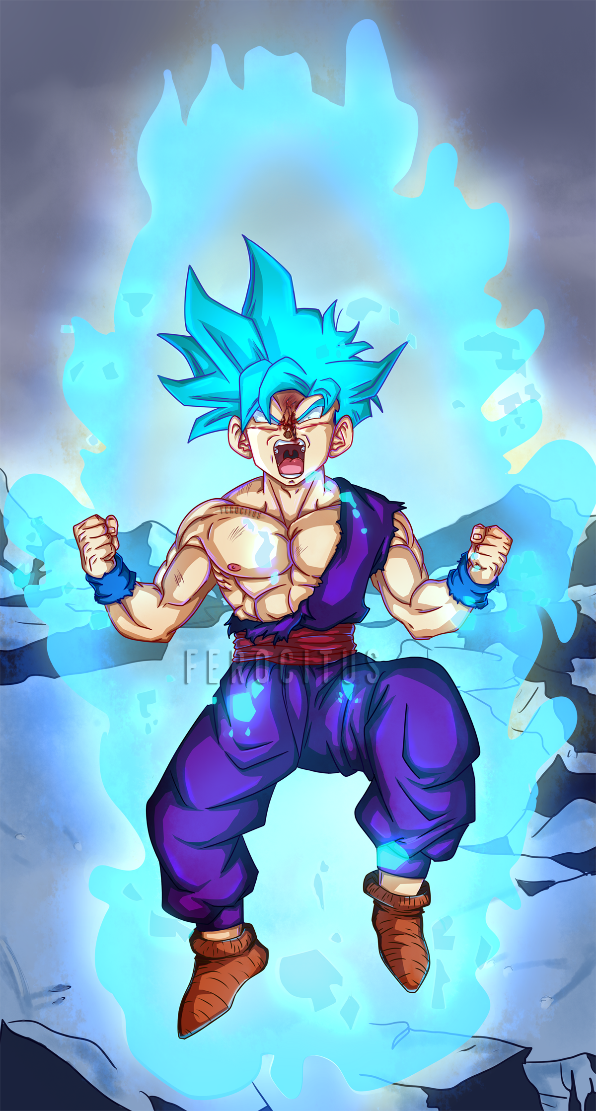 Gohan: Super Saiyajin Blue by CELL-MAN on DeviantArt