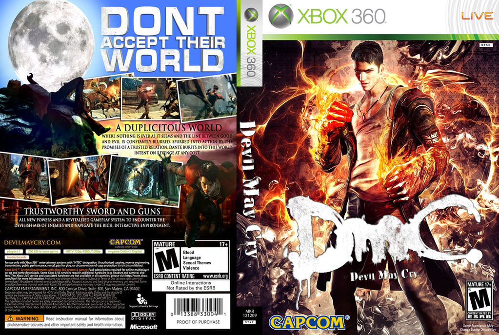 Иксбокс 360 девил май край. Devil May Cry Xbox 360. DMC Devil May Cry Xbox 360. Dmc xbox 360
