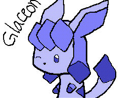 Glaceon Chibi - Flipnote DSi