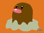 Pokemon Art Academy: Quick Sketch 2: Diglett by LordoftheFuzzys