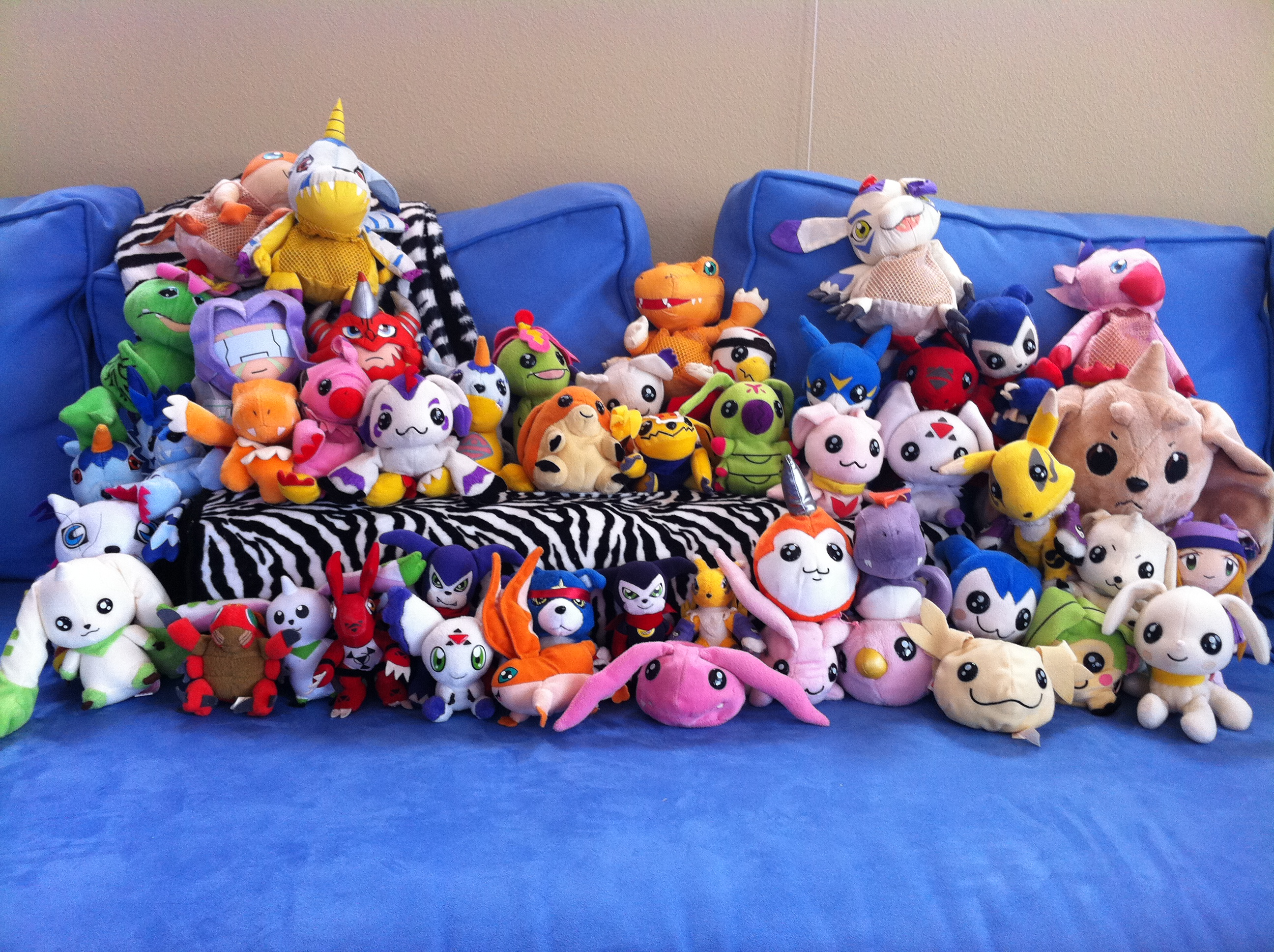 My Digimon Plushies by yinyangtigre on DeviantArt