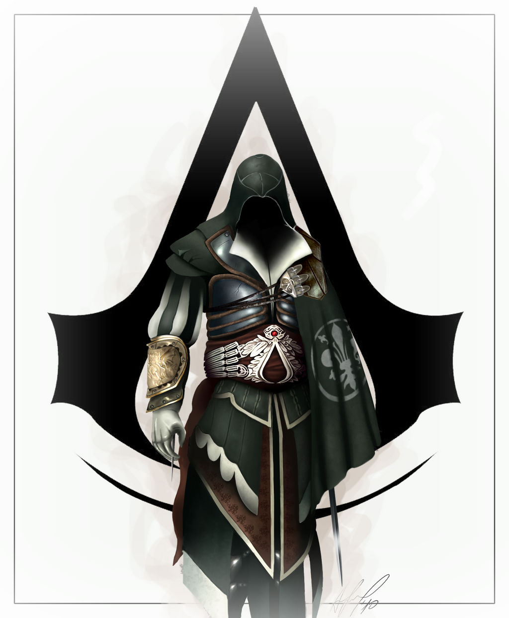 Assassin's Creed Revelations Altaïr outfit recolor to Black 