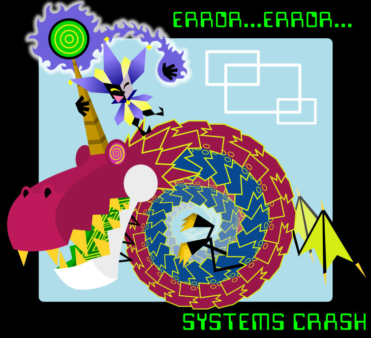 Fracktail is Error by Altermentality on DeviantArt