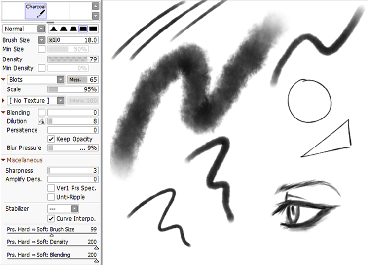 Paint Tool Sai 2 Charcoal Brush By U Z I On Deviantart