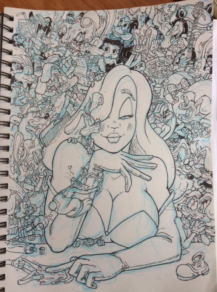 Another cute Jessica Rabbit - work in progress