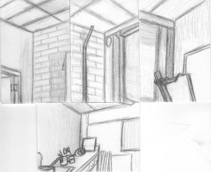 Pencil Drawing Room by WoofCreature on DeviantArt