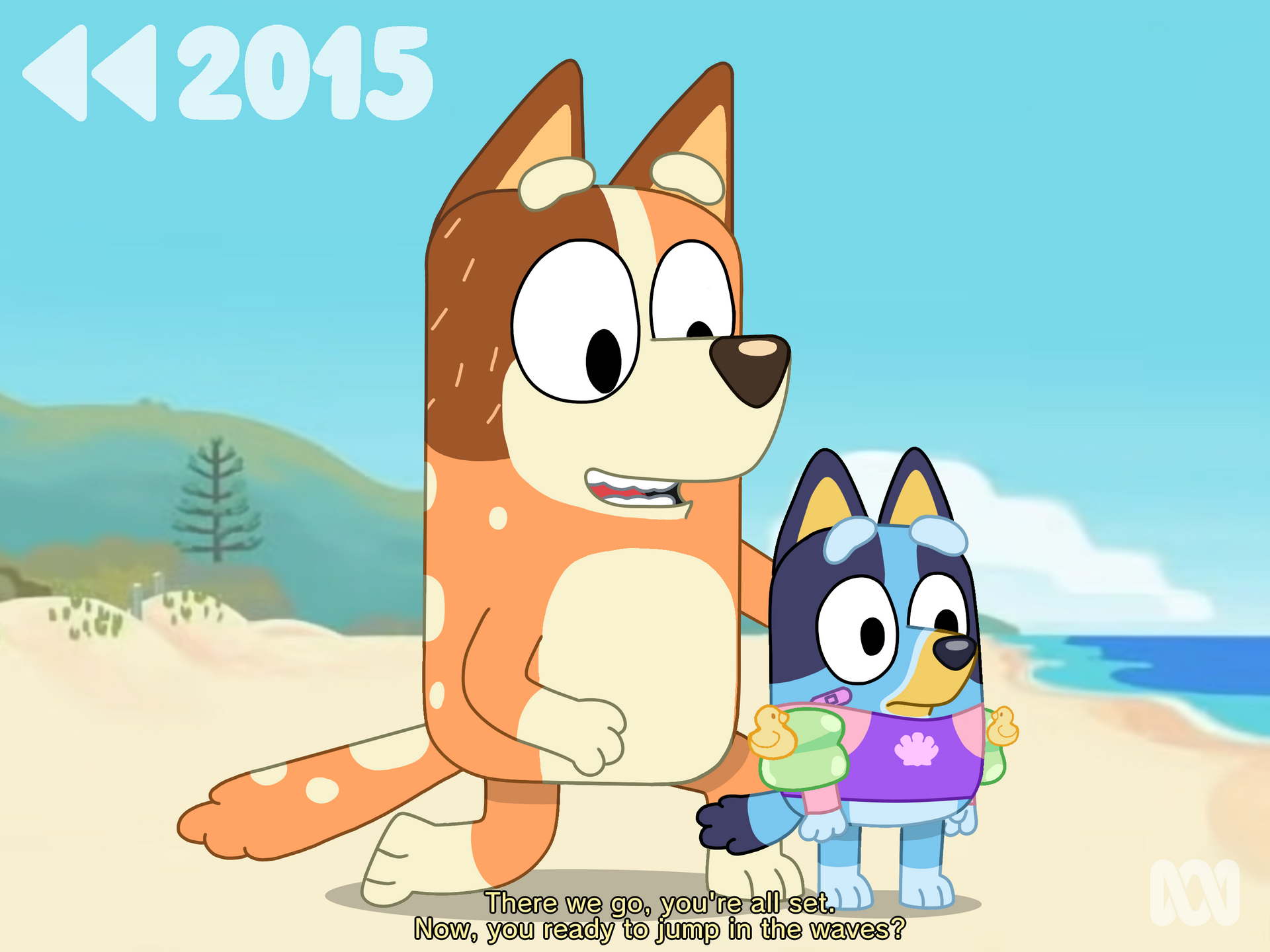 Bluey FS - Bluey's first swimming lesson by FOZTALK-Fan-Chan on DeviantArt
