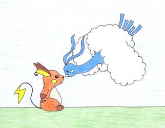 Raichu meets Altaria