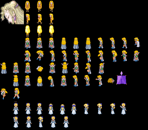 Ff6 Sprites Final Fantasy VI Celes NES Sprites by tehyat on DeviantArt