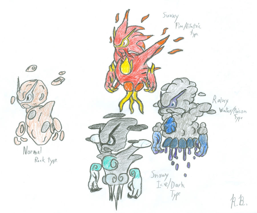 Castform prehistoric evolution by Jetavian on DeviantArt