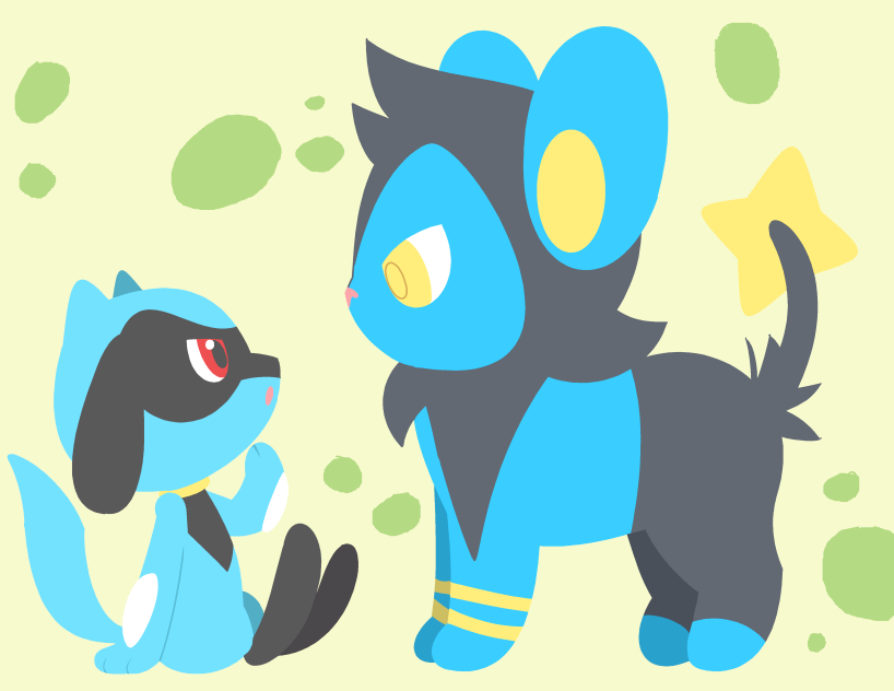 Request - Luxio and Riolu by drill-tail on DeviantArt