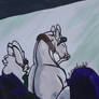 Horse in a cinema