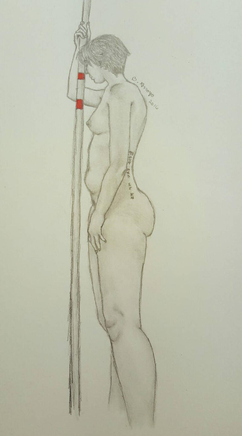 Figure Drawing #15 Continued by LRHurtz