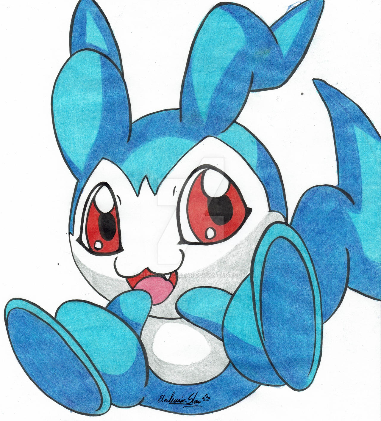 Happy DemiVeemon by Electronic-Star on DeviantArt