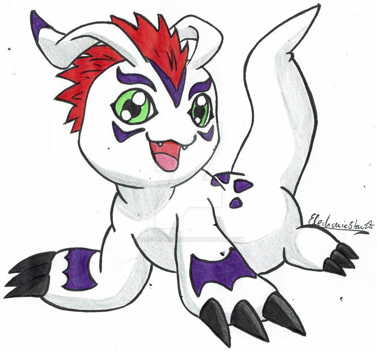 Gomamon with fresh colors by Electronic-Star on DeviantArt