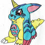 Gabumon with Vulpmon Fur - Traditional