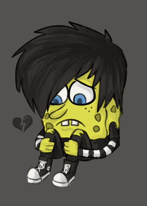 emo spongebob by knives-sorrow on DeviantArt