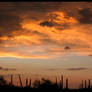 Brooding Orange Monsoon Sunset