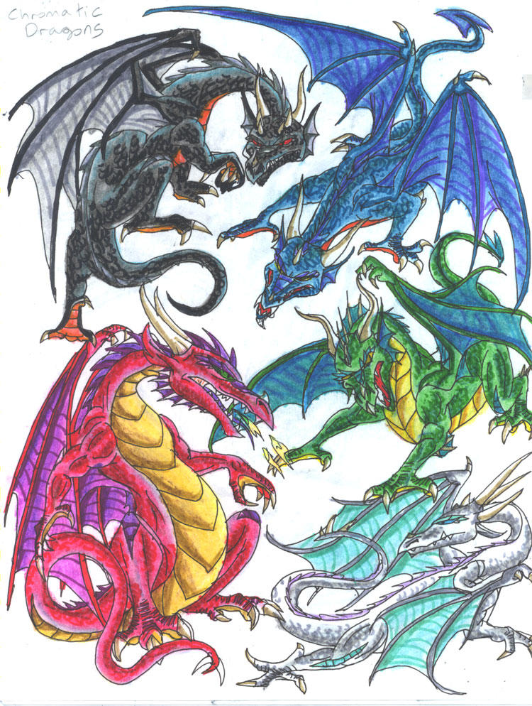 Chromatic Dragons by Tibby101 on DeviantArt Chromatic Dragons by Tibby101 on DeviantArt