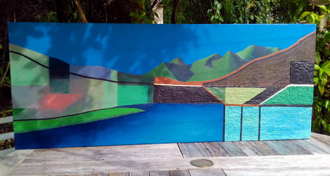 Human Vision of Land (Oils on Canvas)