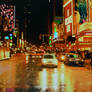Manhattan in the Rain II
