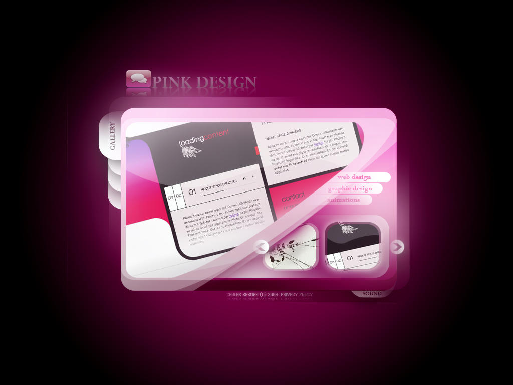 Pink Design Web Site by caglarsasmaz on DeviantArt