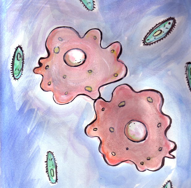 microscopic friendship by Red-Revolver