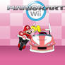 Mario and Peach Kart Kiss