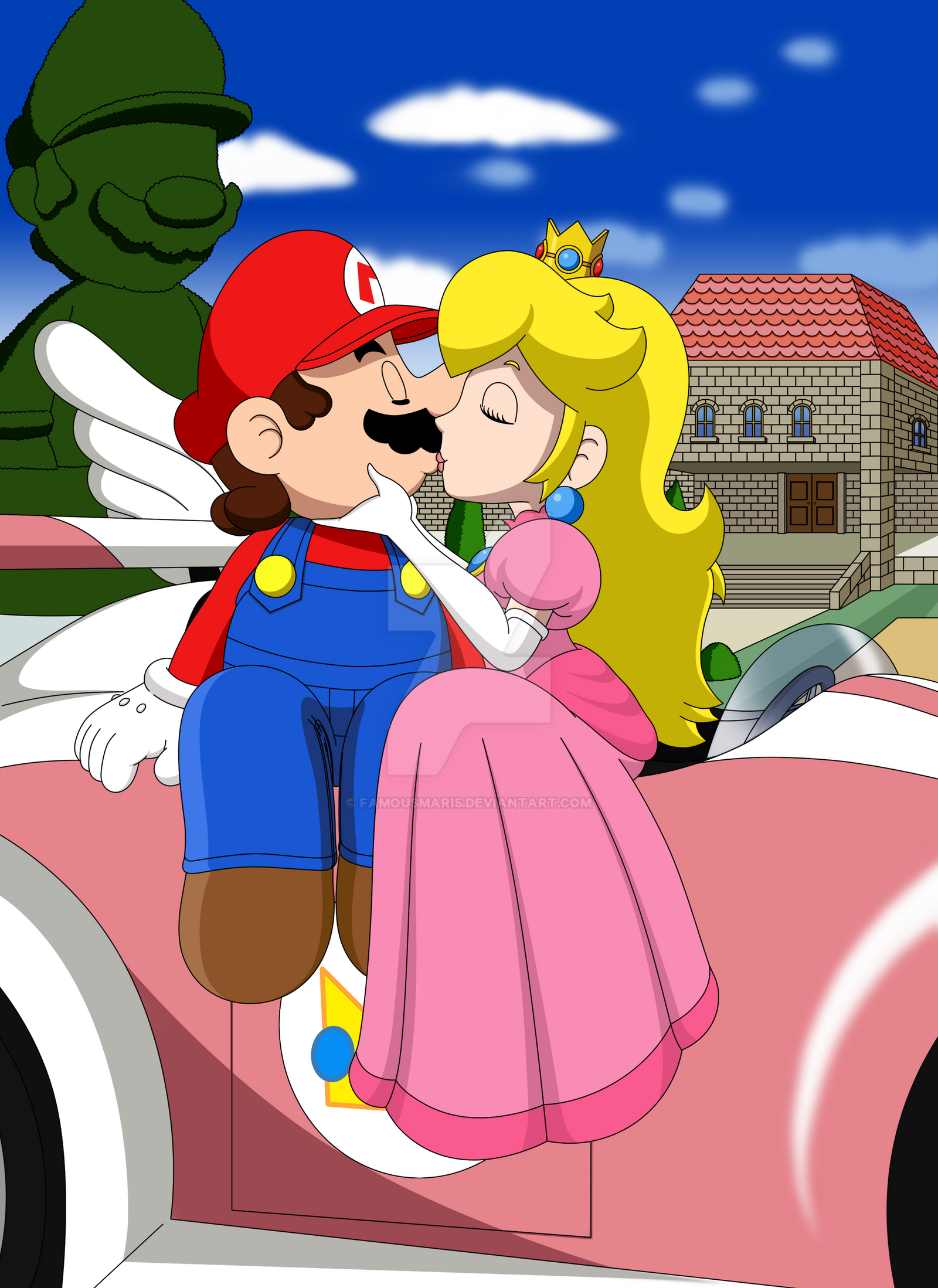 Pescador hacer clic cobre Mario and Peach's Kiss by FamousMari5 on DeviantArt
