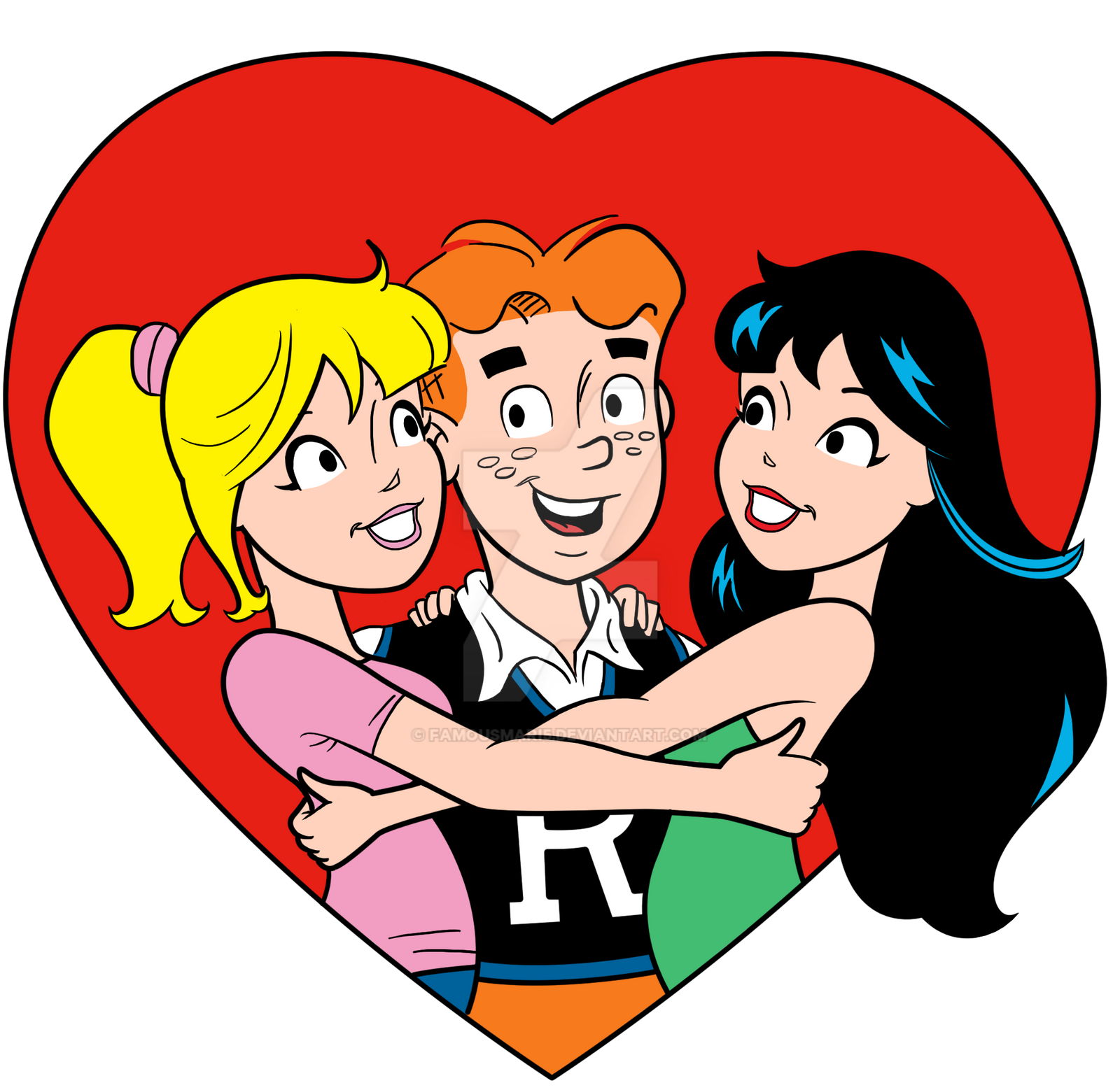 Archie, Betty and Veronica (Love Triangle) by FamousMari5 on DeviantArt