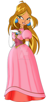 Flora as Princess Peach