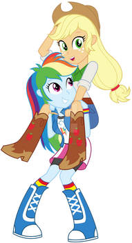 Piggyback Rainbow Dash