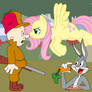 Elmer Fludd get Stared by Fluttershy