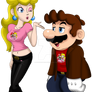 Nightclub Mario and Peach