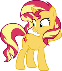 Excited Sunset Shimmer by FamousMari5