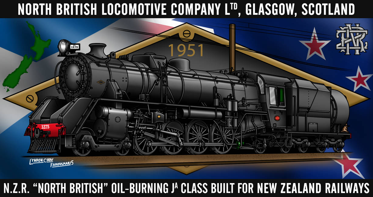 NZR North British Ja Class (New Zealand) by FamousMari5 on DeviantArt