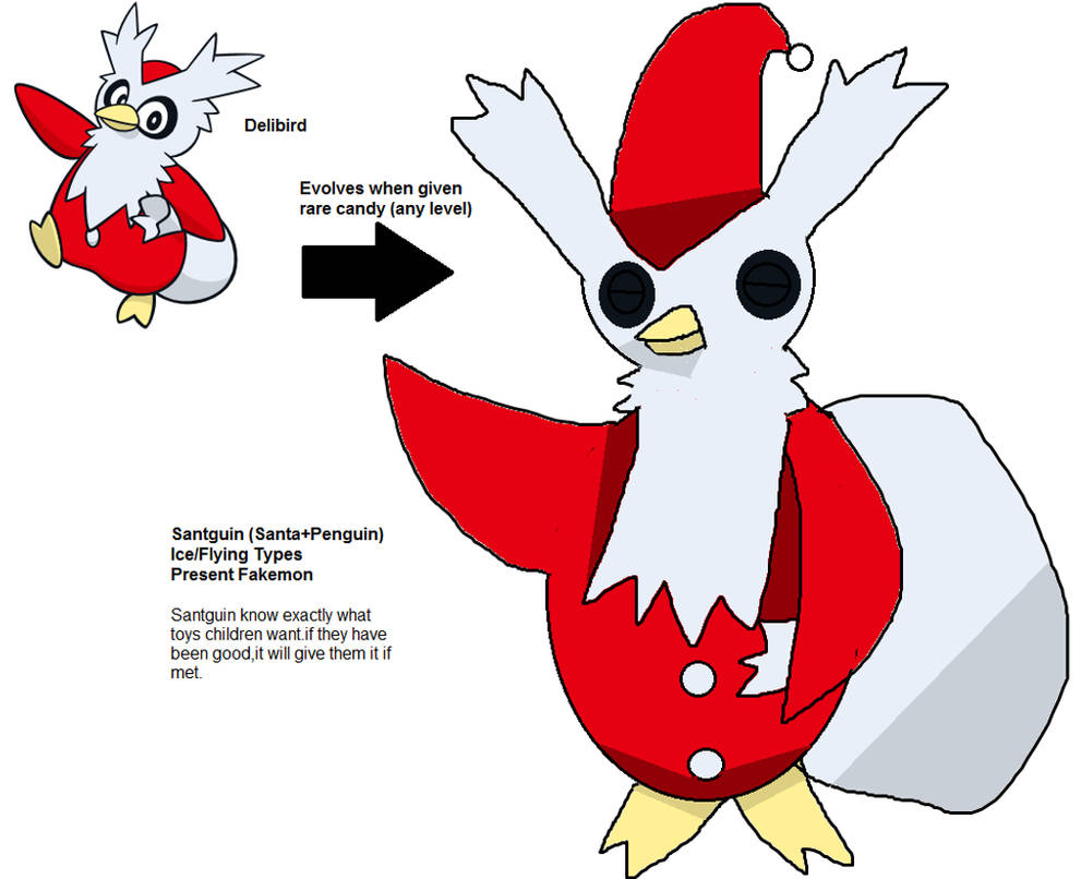 Delibird evolution by HappyHippowdon on DeviantArt